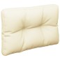 vidaXL Palettenkissen Creme 60x40x12 cm Stoff vidaXL Palettenkissen Creme 60x40x12 cm Stoff