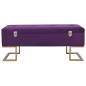 Bank mit Staufach 105 cm Lila Samt Bank mit Staufach 105 cm Lila Samt