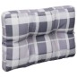 vidaXL Palettenkissen Grau Karomuster 60x40x12 cm Stoff vidaXL Palettenkissen Grau Karomuster 60x40x12 cm Stoff