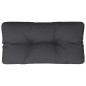 vidaXL Palettenkissen Schwarz 70x40x12 cm Stoff