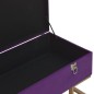 Bank mit Staufach 105 cm Lila Samt Bank mit Staufach 105 cm Lila Samt
