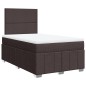 vidaXL Boxspringbett mit Matratze Dunkelbraun 120x200 cm Stoff vidaXL Boxspringbett mit Matratze Dunkelbraun 120x200 cm Stoff