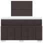 vidaXL Boxspringbett mit Matratze Dunkelbraun 120x200 cm Stoff vidaXL Boxspringbett mit Matratze Dunkelbraun 120x200 cm Stoff