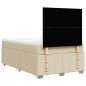 vidaXL Boxspringbett mit Matratze Creme 120x200 cm Stoff vidaXL Boxspringbett mit Matratze Creme 120x200 cm Stoff