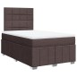 vidaXL Boxspringbett mit Matratze Dunkelbraun 120x200 cm Stoff vidaXL Boxspringbett mit Matratze Dunkelbraun 120x200 cm Stoff