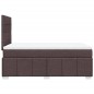 vidaXL Boxspringbett mit Matratze Dunkelbraun 120x200 cm Stoff vidaXL Boxspringbett mit Matratze Dunkelbraun 120x200 cm Stoff