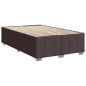 vidaXL Boxspringbett mit Matratze Dunkelbraun 120x200 cm Stoff vidaXL Boxspringbett mit Matratze Dunkelbraun 120x200 cm Stoff