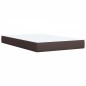 vidaXL Boxspringbett mit Matratze Dunkelbraun 120x200 cm Stoff vidaXL Boxspringbett mit Matratze Dunkelbraun 120x200 cm Stoff