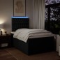 vidaXL Boxspringbett mit Matratze Schwarz 120x200 cm Stoff vidaXL Boxspringbett mit Matratze Schwarz 120x200 cm Stoff