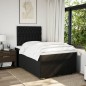 vidaXL Boxspringbett mit Matratze Schwarz 120x200 cm Stoff vidaXL Boxspringbett mit Matratze Schwarz 120x200 cm Stoff
