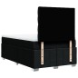 vidaXL Boxspringbett mit Matratze Schwarz 120x200 cm Stoff vidaXL Boxspringbett mit Matratze Schwarz 120x200 cm Stoff