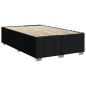 vidaXL Boxspringbett mit Matratze Schwarz 120x200 cm Stoff vidaXL Boxspringbett mit Matratze Schwarz 120x200 cm Stoff