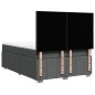 vidaXL Boxspringbett mit Matratze Dunkelgrau 160x200 cm Stoff vidaXL Boxspringbett mit Matratze Dunkelgrau 160x200 cm Stoff