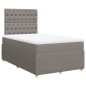 vidaXL Boxspringbett mit Matratze Taupe 120x200 cm Stoff vidaXL Boxspringbett mit Matratze Taupe 120x200 cm Stoff