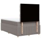 vidaXL Boxspringbett mit Matratze Taupe 120x200 cm Stoff vidaXL Boxspringbett mit Matratze Taupe 120x200 cm Stoff