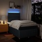 vidaXL Boxspringbett mit Matratze Blau 120x200 cm Stoff vidaXL Boxspringbett mit Matratze Blau 120x200 cm Stoff