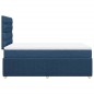 vidaXL Boxspringbett mit Matratze Blau 120x200 cm Stoff vidaXL Boxspringbett mit Matratze Blau 120x200 cm Stoff