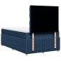 vidaXL Boxspringbett mit Matratze Blau 120x200 cm Stoff vidaXL Boxspringbett mit Matratze Blau 120x200 cm Stoff