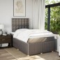 vidaXL Boxspringbett mit Matratze Taupe 120x200 cm Stoff vidaXL Boxspringbett mit Matratze Taupe 120x200 cm Stoff