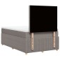 vidaXL Boxspringbett mit Matratze Taupe 120x200 cm Stoff vidaXL Boxspringbett mit Matratze Taupe 120x200 cm Stoff