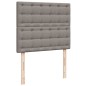 vidaXL Boxspringbett mit Matratze Taupe 120x200 cm Stoff vidaXL Boxspringbett mit Matratze Taupe 120x200 cm Stoff