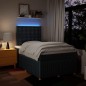 vidaXL Boxspringbett mit Matratze Blau 120x200 cm Stoff vidaXL Boxspringbett mit Matratze Blau 120x200 cm Stoff