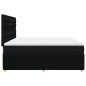 vidaXL Boxspringbett mit Matratze Schwarz 200x200 cm Stoff vidaXL Boxspringbett mit Matratze Schwarz 200x200 cm Stoff