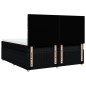 vidaXL Boxspringbett mit Matratze Schwarz 200x200 cm Stoff vidaXL Boxspringbett mit Matratze Schwarz 200x200 cm Stoff