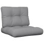 vidaXL Palettenkissen 2-tlg. Grau Stoff vidaXL Palettenkissen 2-tlg. Grau Stoff