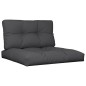 vidaXL Palettenkissen 2-tlg. Schwarz Stoff vidaXL Palettenkissen 2-tlg. Schwarz Stoff