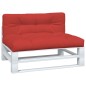 vidaXL Palettenkissen 2-tlg. Rot Stoff vidaXL Palettenkissen 2-tlg. Rot Stoff