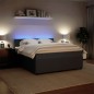 vidaXL Boxspringbett mit Matratze Dunkelgrau 180x200 cm Samt vidaXL Boxspringbett mit Matratze Dunkelgrau 180x200 cm Samt