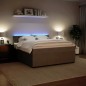 vidaXL Boxspringbett mit Matratze Hellgrau 180x200 cm Samt vidaXL Boxspringbett mit Matratze Hellgrau 180x200 cm Samt