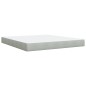 vidaXL Boxspringbett mit Matratze Hellgrau 180x200 cm Samt vidaXL Boxspringbett mit Matratze Hellgrau 180x200 cm Samt
