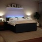 vidaXL Boxspringbett mit Matratze Schwarz 200x200 cm Samt vidaXL Boxspringbett mit Matratze Schwarz 200x200 cm Samt