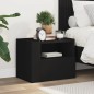vidaXL Wand-Nachttisch Schwarz 45x30x35 cm vidaXL Wand-Nachttisch Schwarz 45x30x35 cm