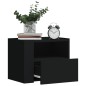 vidaXL Wand-Nachttisch Schwarz 45x30x35 cm vidaXL Wand-Nachttisch Schwarz 45x30x35 cm