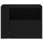 vidaXL Wand-Nachttisch Schwarz 45x30x35 cm vidaXL Wand-Nachttisch Schwarz 45x30x35 cm
