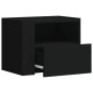 vidaXL Wand-Nachttisch Schwarz 45x30x35 cm vidaXL Wand-Nachttisch Schwarz 45x30x35 cm