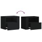 vidaXL Wand-Nachttisch Schwarz 45x30x35 cm vidaXL Wand-Nachttisch Schwarz 45x30x35 cm