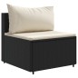 vidaXL 4-tlg. Garten-Sofagarnitur mit Kissen Schwarz Poly Rattan vidaXL 4-tlg. Garten-Sofagarnitur mit Kissen Schwarz Poly Rattan