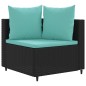 vidaXL 8-tlg. Garten-Sofagarnitur mit Kissen Schwarz Poly Rattan vidaXL 8-tlg. Garten-Sofagarnitur mit Kissen Schwarz Poly Rattan