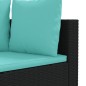vidaXL 8-tlg. Garten-Sofagarnitur mit Kissen Schwarz Poly Rattan vidaXL 8-tlg. Garten-Sofagarnitur mit Kissen Schwarz Poly Rattan
