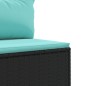 vidaXL 8-tlg. Garten-Sofagarnitur mit Kissen Schwarz Poly Rattan vidaXL 8-tlg. Garten-Sofagarnitur mit Kissen Schwarz Poly Rattan
