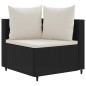 vidaXL 9-tlg. Garten-Sofagarnitur mit Kissen Schwarz Poly Rattan vidaXL 9-tlg. Garten-Sofagarnitur mit Kissen Schwarz Poly Rattan