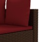 vidaXL 10-tlg. Garten-Sofagarnitur mit Kissen Braun Poly Rattan vidaXL 10-tlg. Garten-Sofagarnitur mit Kissen Braun Poly Rattan