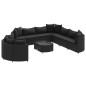 vidaXL 10-tlg. Garten-Sofagarnitur mit Kissen Schwarz Poly Rattan vidaXL 10-tlg. Garten-Sofagarnitur mit Kissen Schwarz Poly Rattan