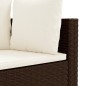 vidaXL 5-tlg. Garten-Sofagarnitur mit Kissen Braun Poly Rattan vidaXL 5-tlg. Garten-Sofagarnitur mit Kissen Braun Poly Rattan