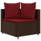 vidaXL 7-tlg. Garten-Sofagarnitur mit Kissen Braun Poly Rattan vidaXL 7-tlg. Garten-Sofagarnitur mit Kissen Braun Poly Rattan