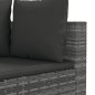 vidaXL 9-tlg. Garten-Sofagarnitur mit Kissen Grau Poly Rattan vidaXL 9-tlg. Garten-Sofagarnitur mit Kissen Grau Poly Rattan